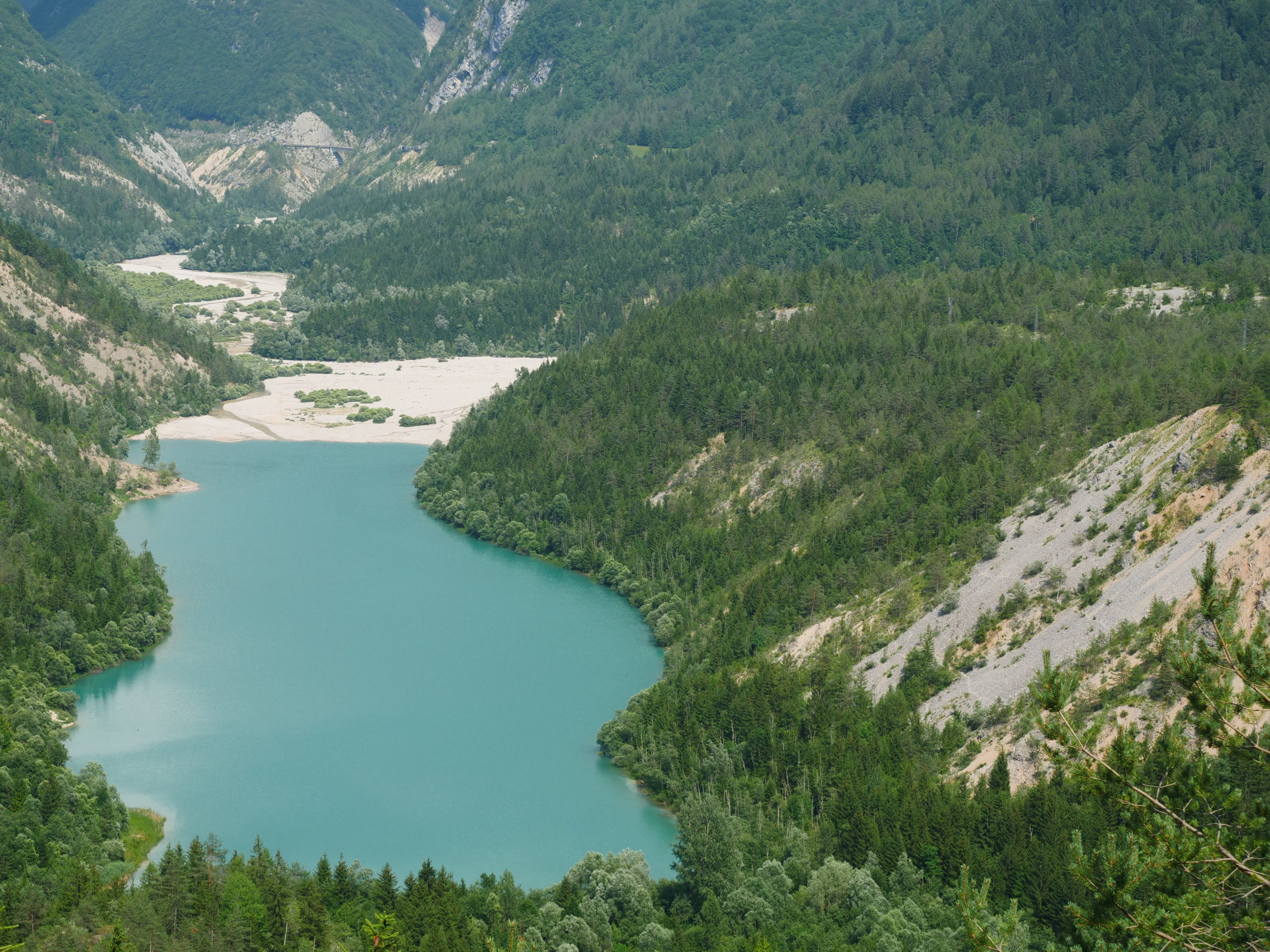 Residuo del lago del Vajont